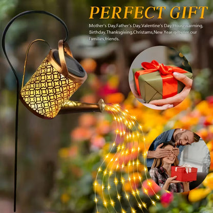 Arrosoir Solaire LED – Effet Cascade Étoilée