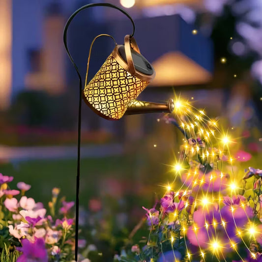 Arrosoir Solaire LED – Effet Cascade Étoilée