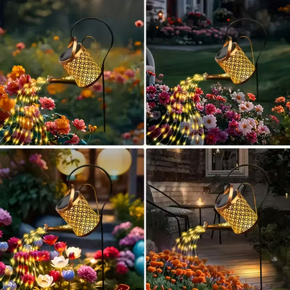 Arrosoir Solaire LED – Effet Cascade Étoilée