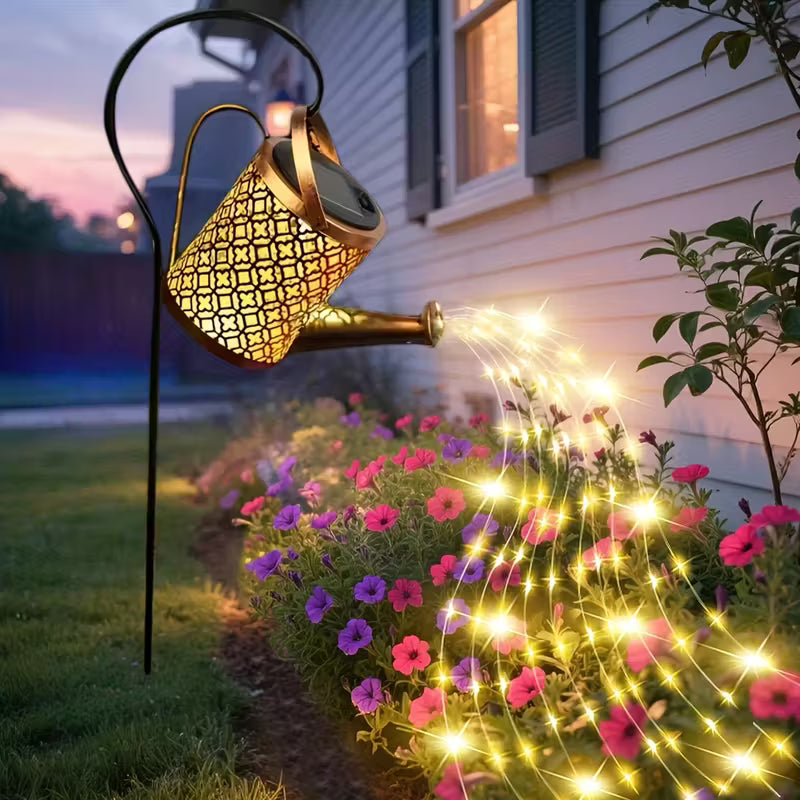 Arrosoir Solaire LED – Effet Cascade Étoilée