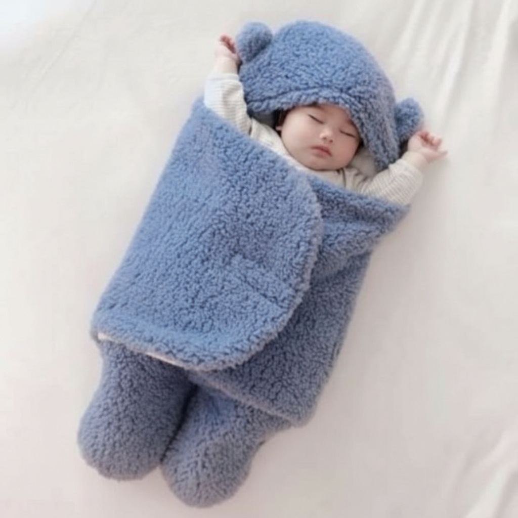 Couverture bébé oreilles ours